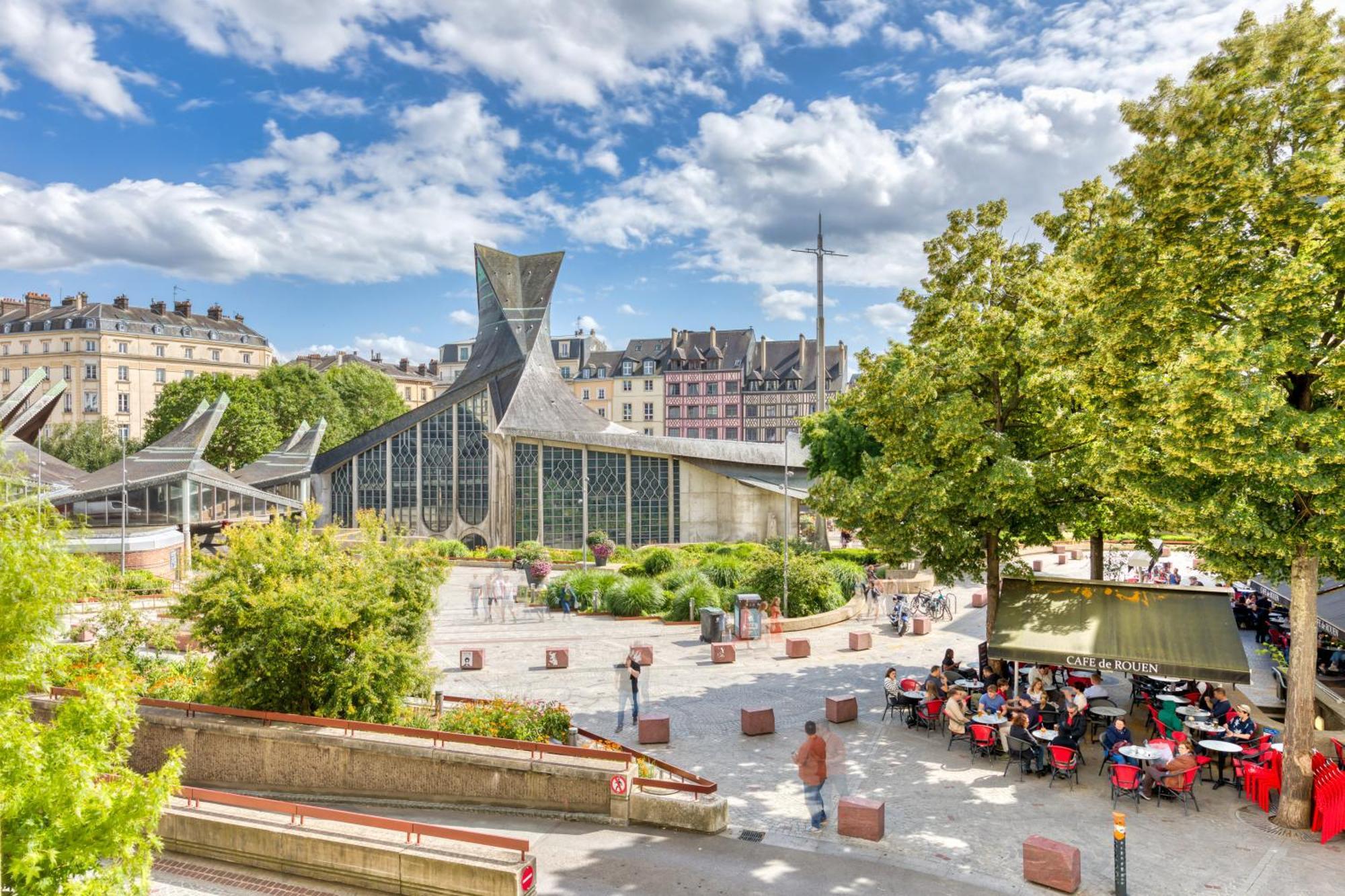 Le Jeanne D'Arc, Vue Sur La Place Du Vieux Marche Rouen Exterior photo